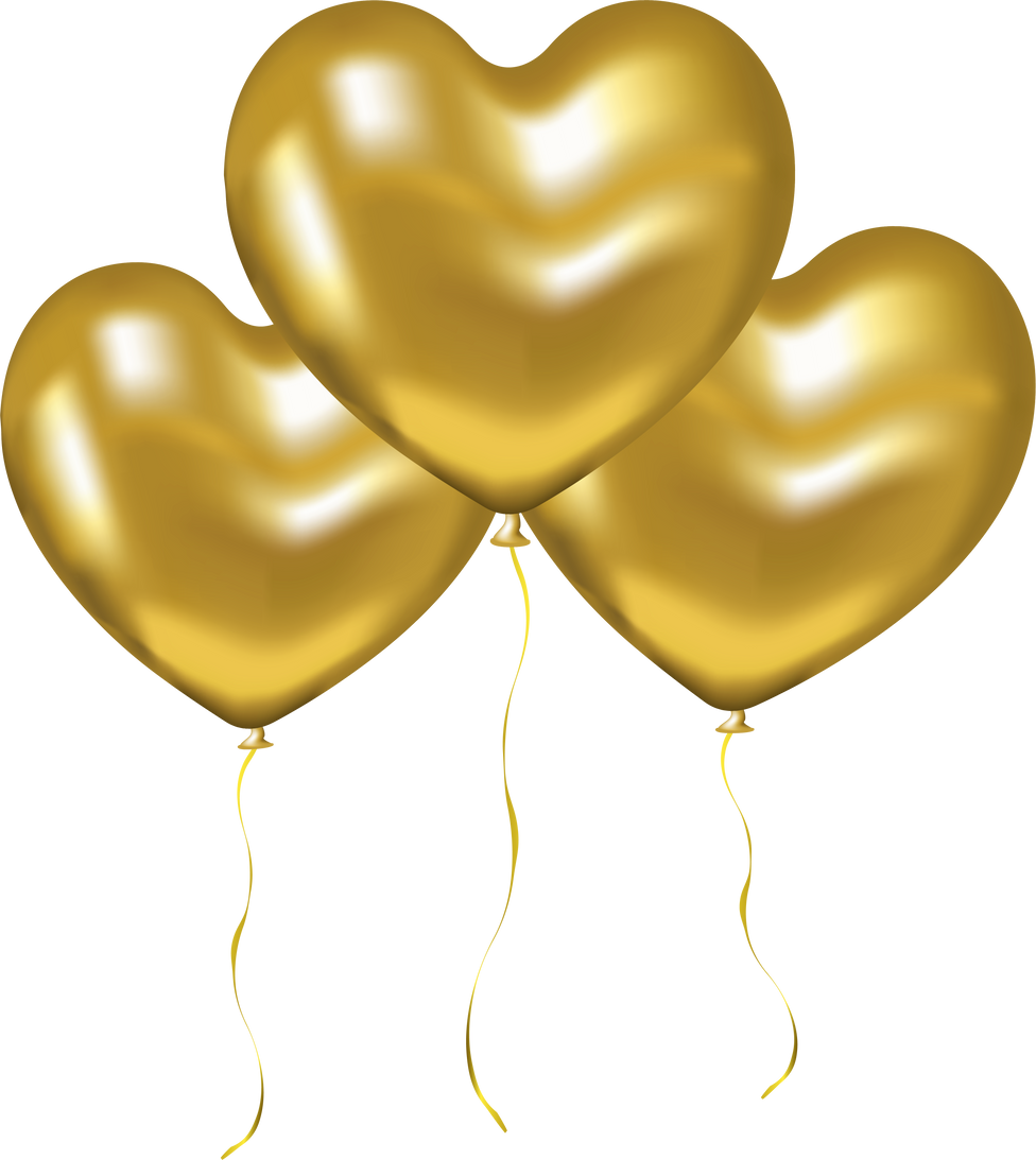 Metallic Celebratory Group Heart Shape Balloons