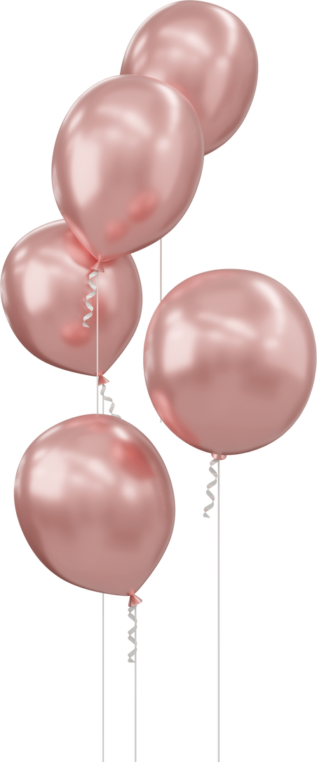 Pink Balloons Cutout